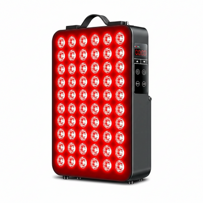 Red Light Therapy for Body, 660Nm 850Nm near Infrared Light Therapy Panel, 60 Dual Chip LED Device with 300W of Power, Ideal for Body, Face, Improve Sleep, Skin Health, Includes Hanging Kit & Handle
